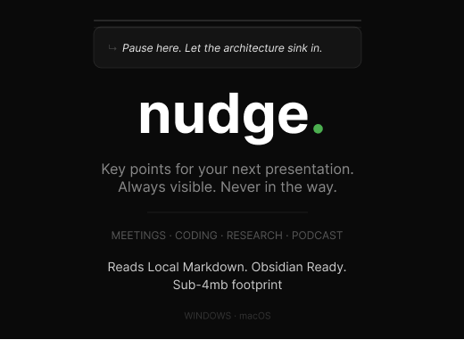 Nudge ad slate